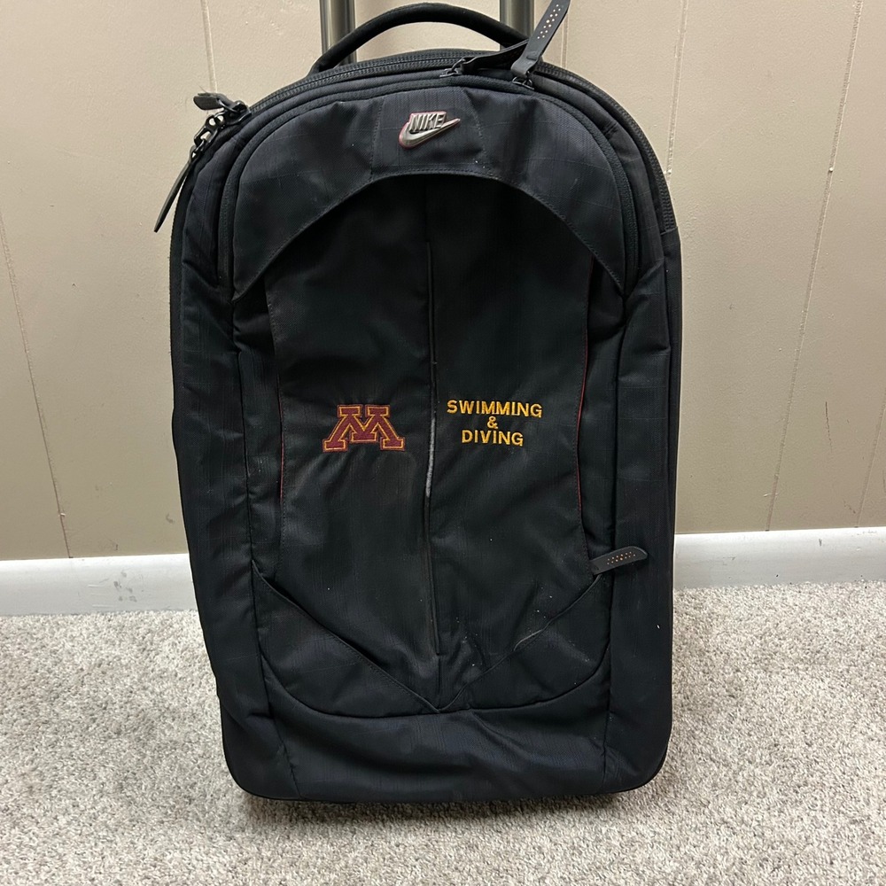 Nike Rolling Suitcase‎ Large Black Minnesota Gophers Luggage Cordura